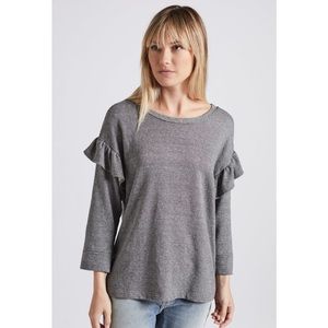 Current/Elliott Ruffle Sweatshirt NWOT